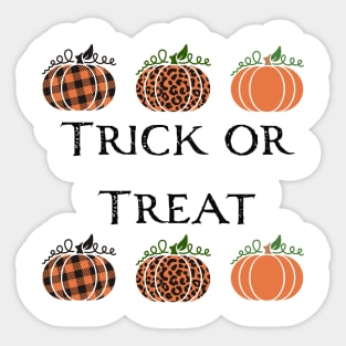 Trick or Treat Sticker